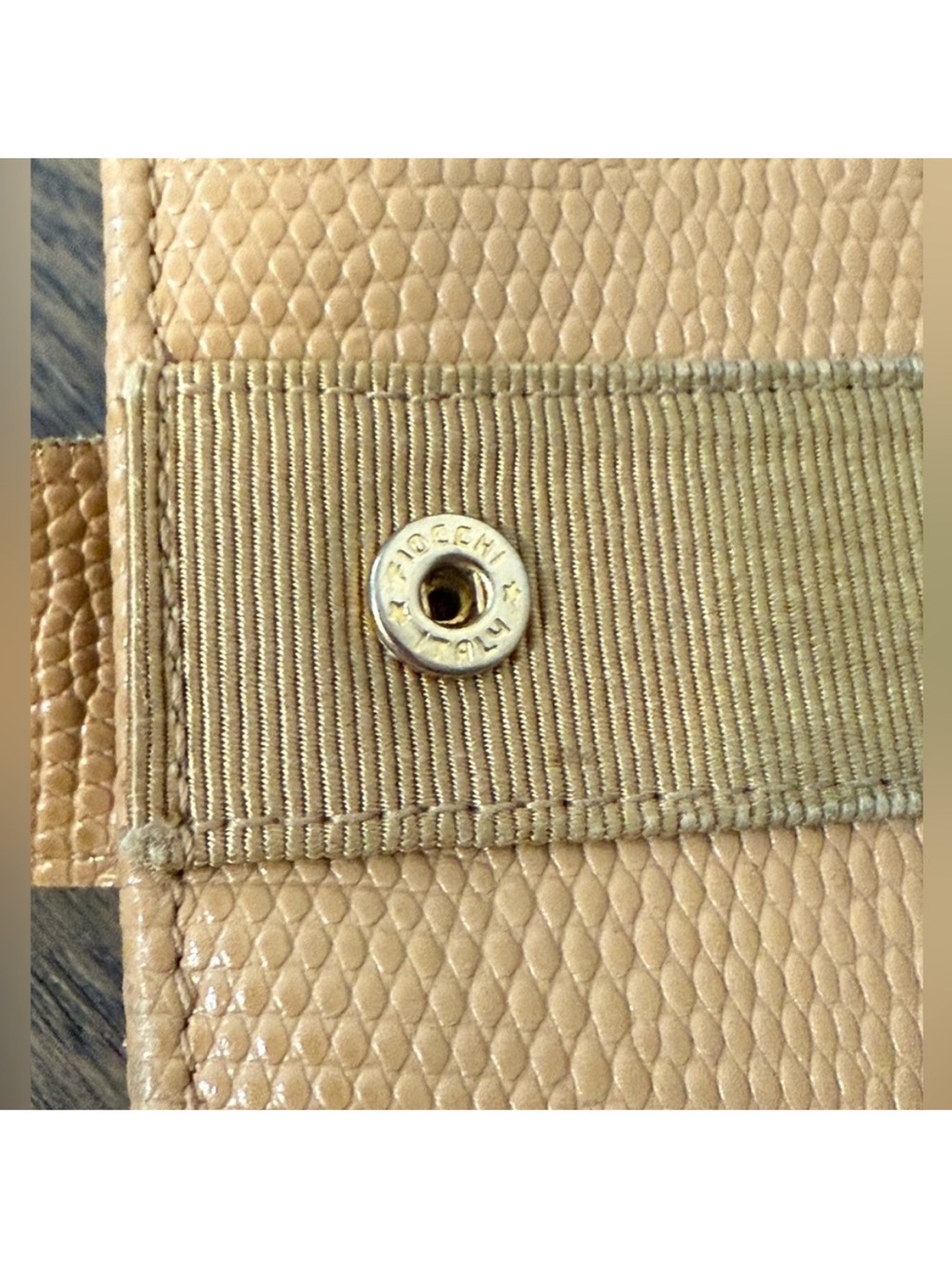 Salvatore Ferragamo Camel/Brown Leather Wallet with Grosgrain Bow Accent - Picture 6 of 9